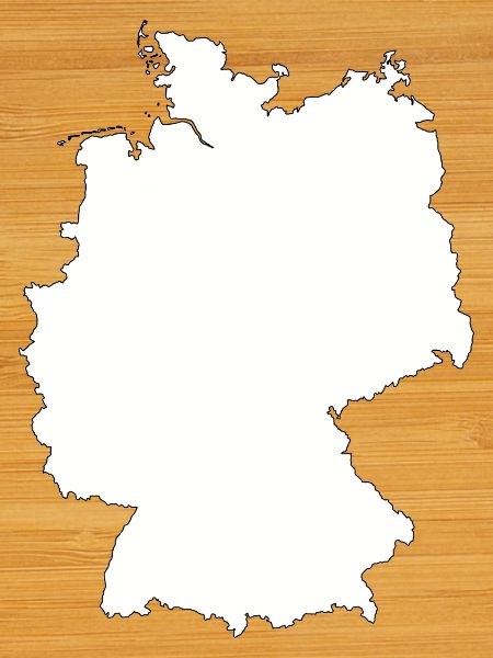 Germany Maps Silhouette