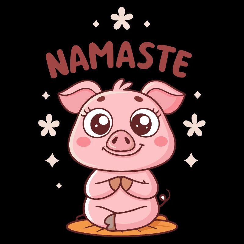 Cochon Namaste Kawaii
