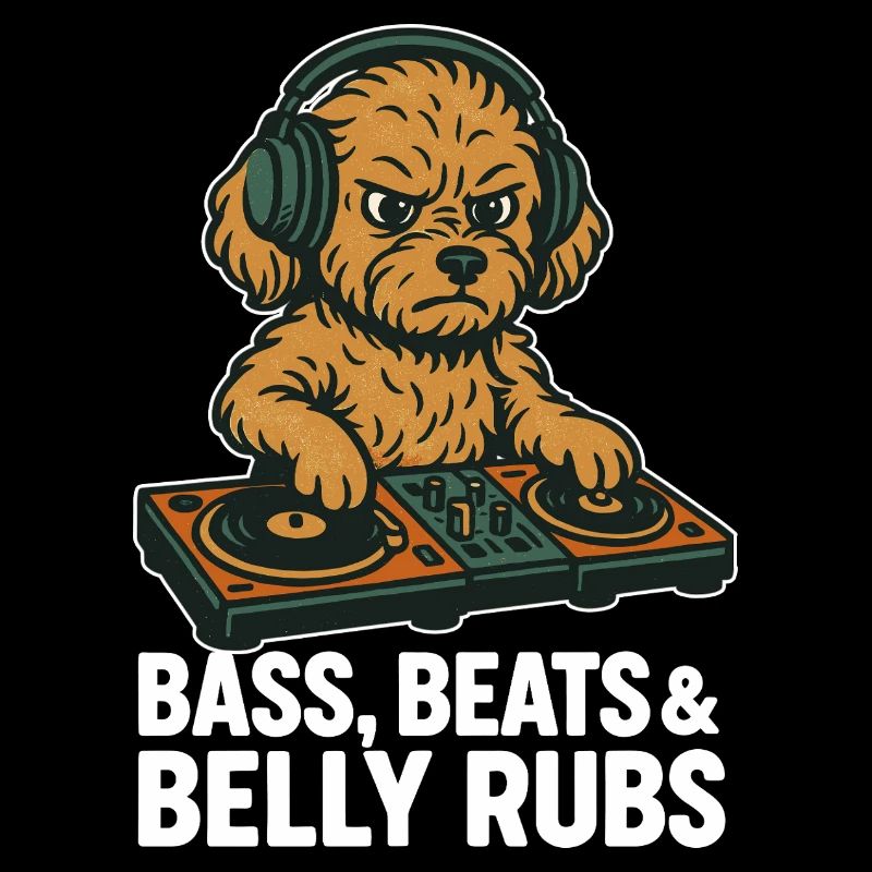 DJ Maltipoo : Basse, Beats & Belly Flats Design rétro