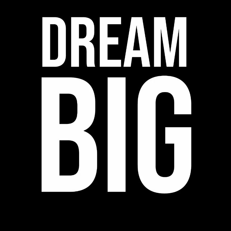 Typographie Dream Big Bold Imprimé