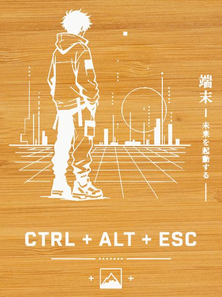 Ctrl Alt Esc Neon Skyline