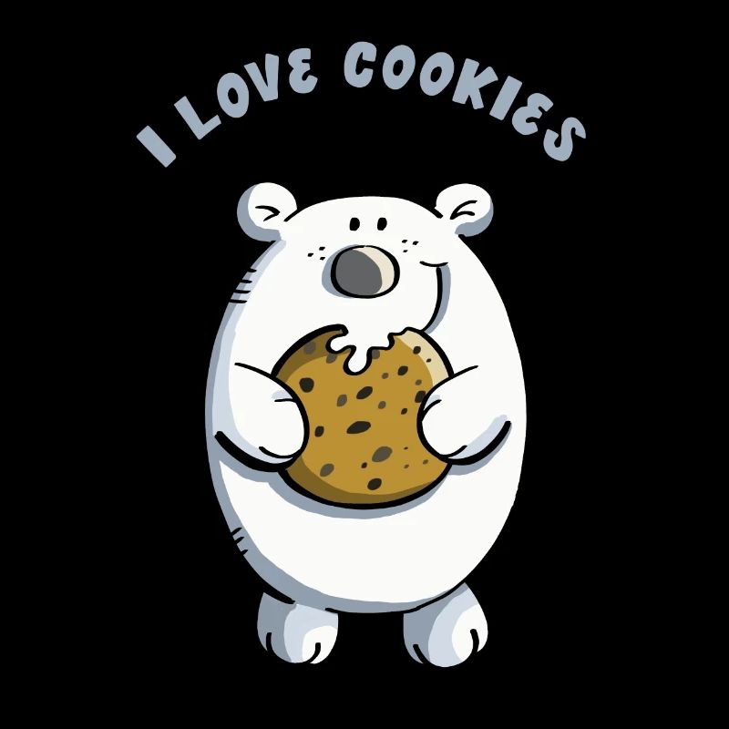 J'aime les cookies Polar Bear - Biscuits - Drôle - Cadeau