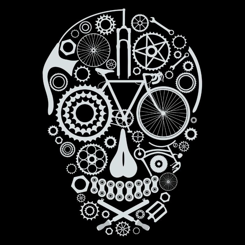 Bicycle Skull light grey