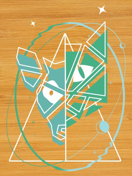 Dog and Cat Abstract