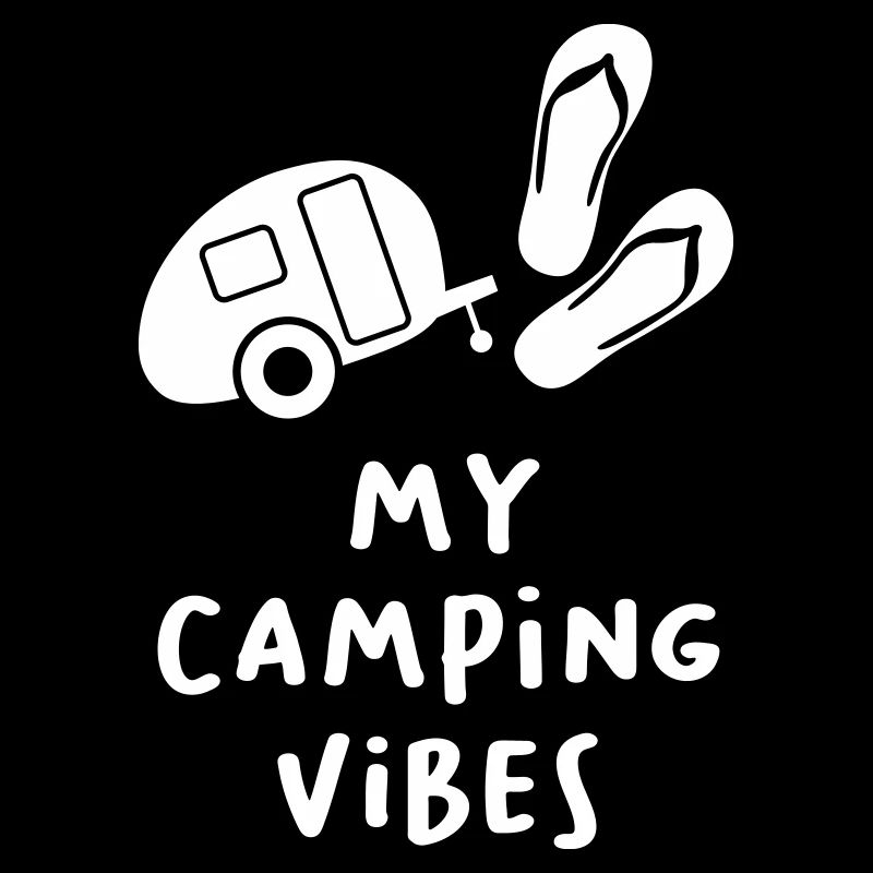 Camping Vibes Cool Quotes Caravan FlipFlop Fan