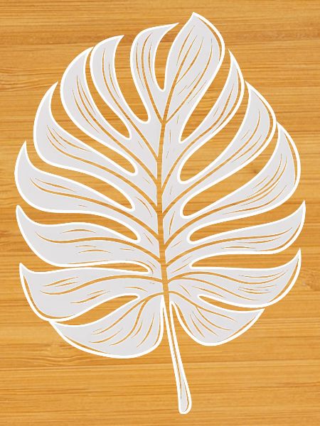 Cool Monstera Leaf, Plants Motif