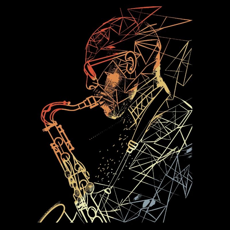 Saxophoniste Rétro