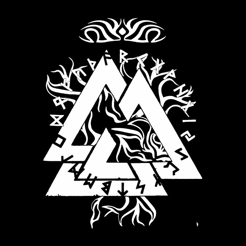 Magic Rune Triangle design