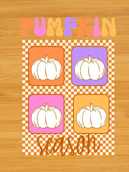 🎃 Pumpkin Season – Retro Style 🍂