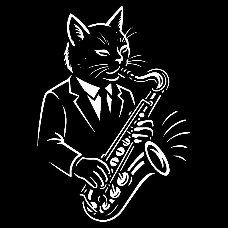 Cat Jazz plays Sax