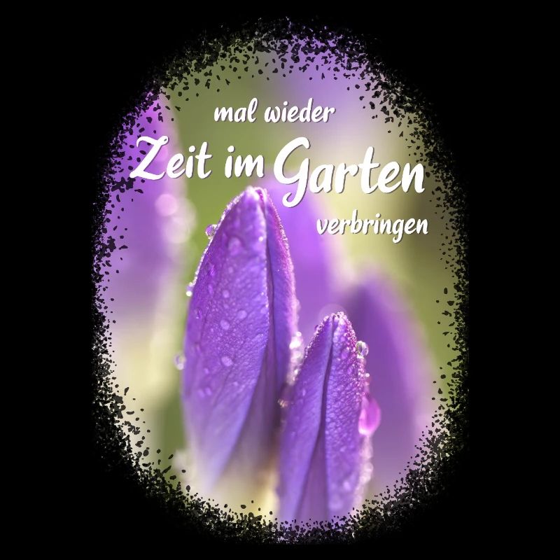 Profitez à nouveau du temps dans le jardin crocus fleur violette