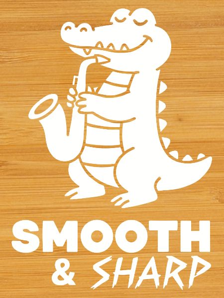 Saxophone Crocodile Retro