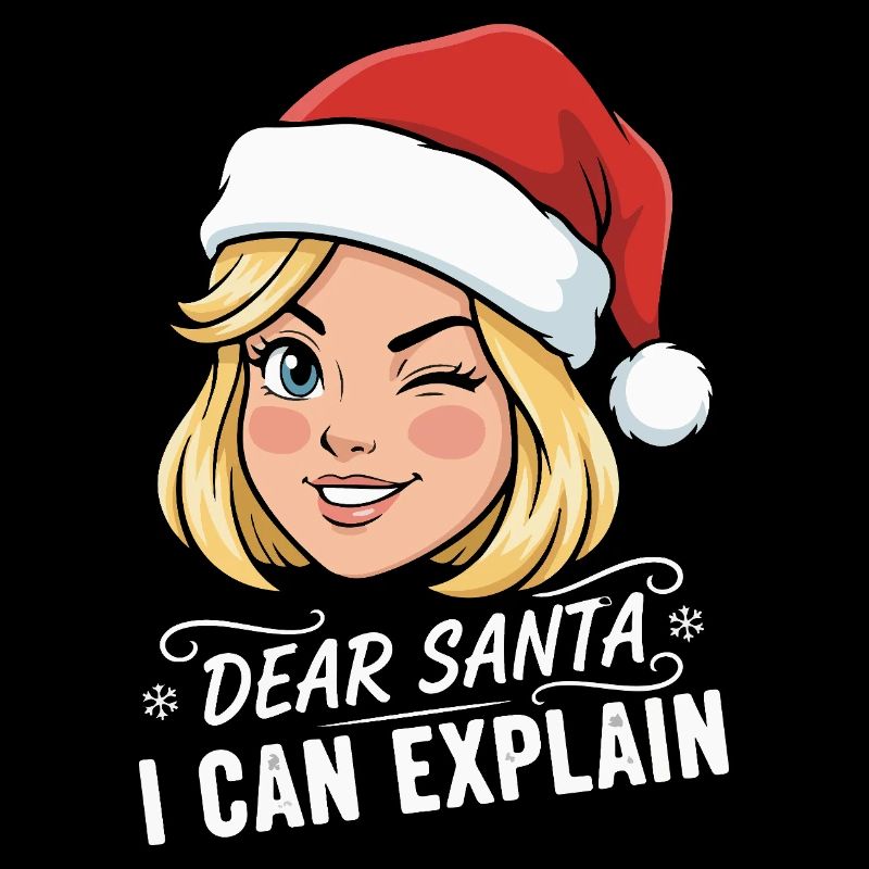 Dear Santa I Can Explain Cartoon