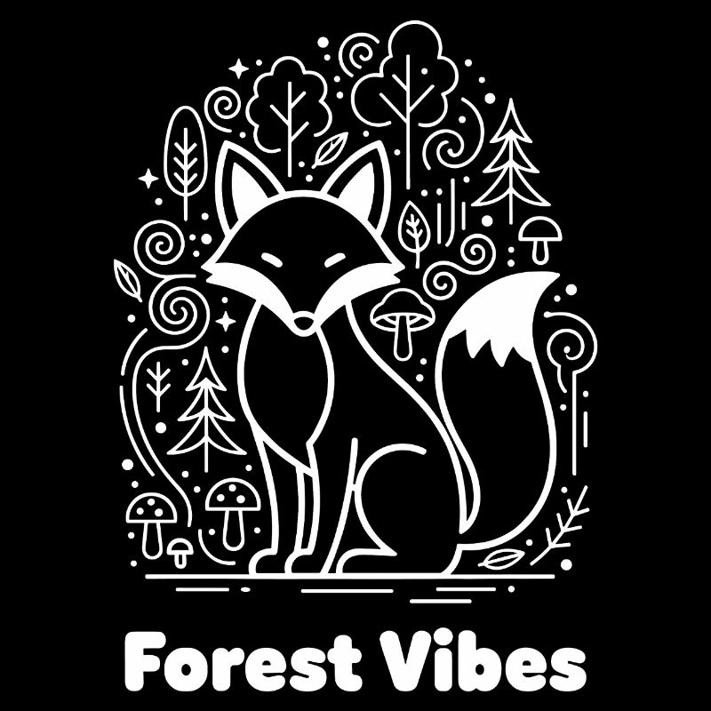 Renard des forêts dans la forêt nuageuse