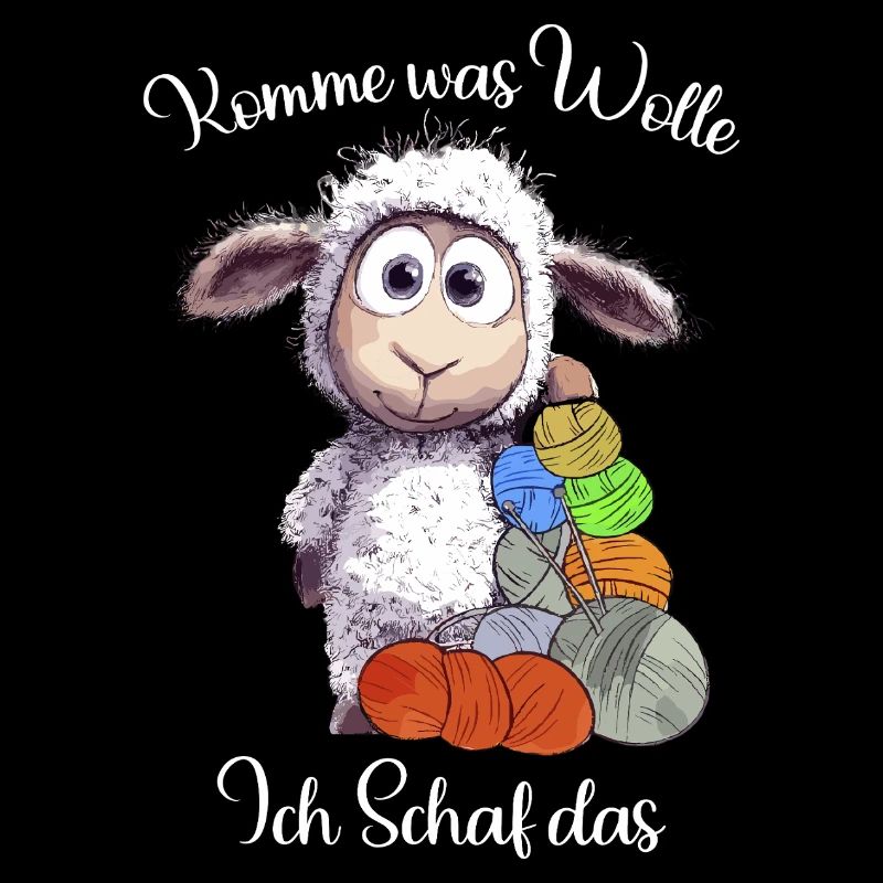 Schaf mit Wolle: Ich Schaf das Wortwitz