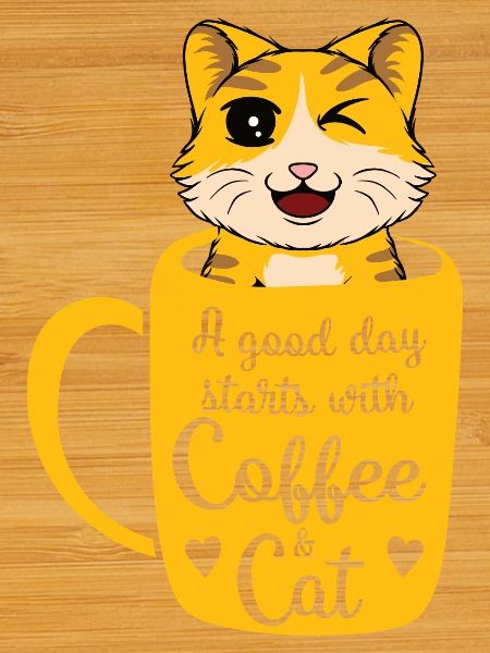 Good day coffee cat