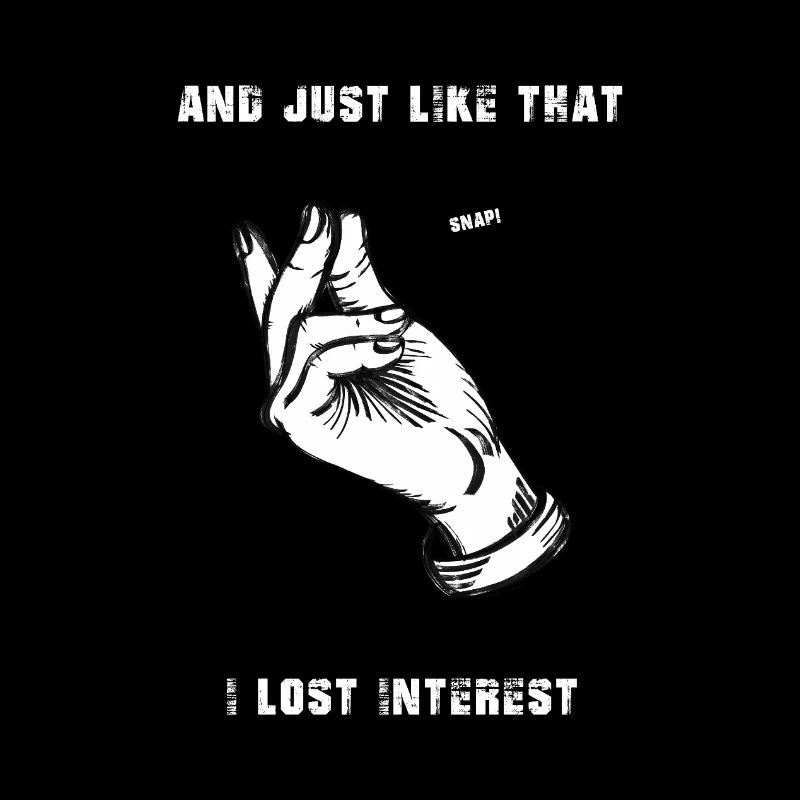 Signe de main perdu d’intérêt