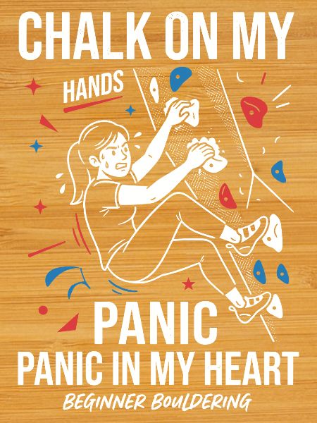 Chalk on the hands