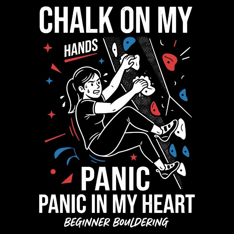 Chalk on the hands