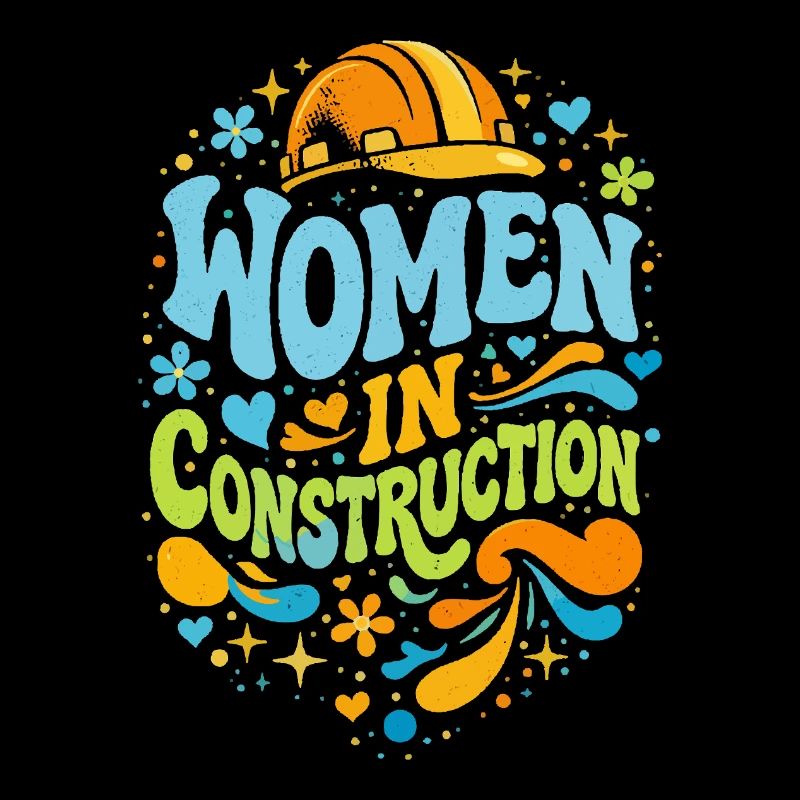 Femmes dans la construction Artisanes Rétro Power