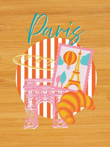 Paris Arc in Postcard Lumière