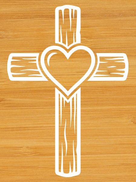 Cross Heart Symbol