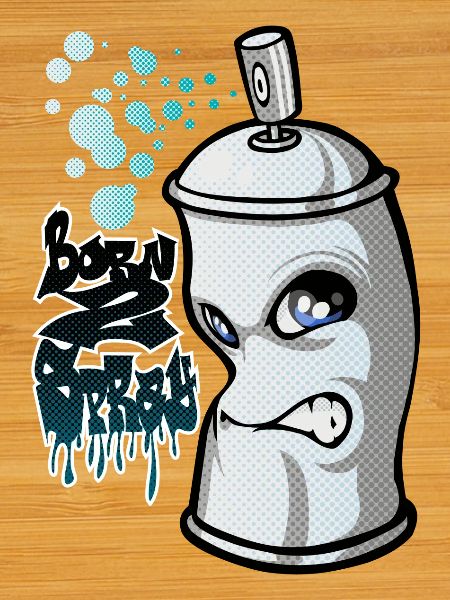 Spray and graffiti