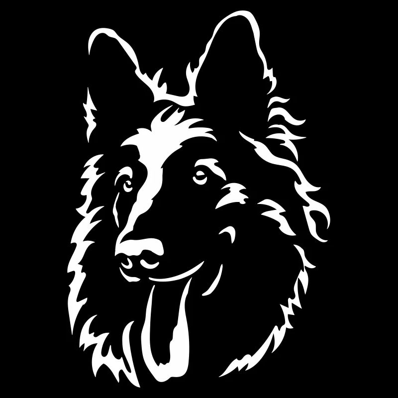 Schweizer Schäferhund Kopf "Black Edition"