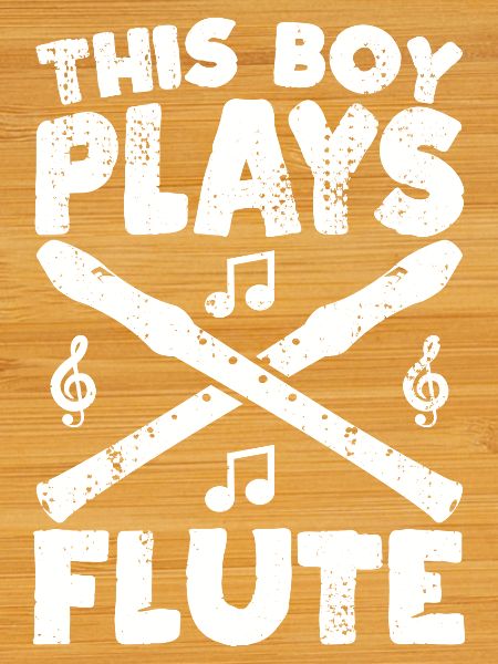 This boy plays the flute