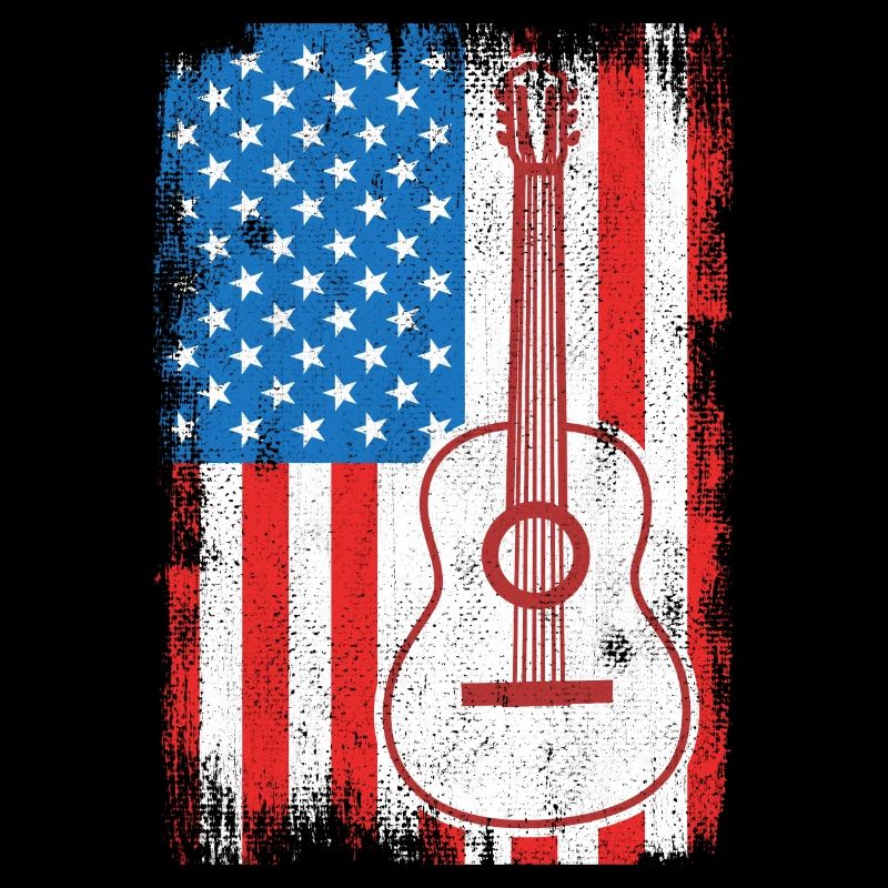 US Flagge Gitarrist