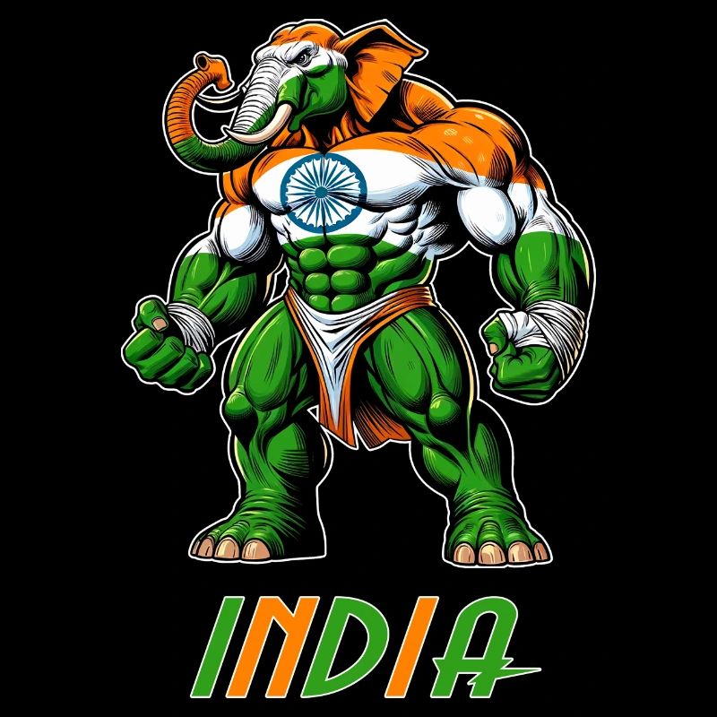 India elephant flag design