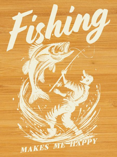 Fishing makes me happy