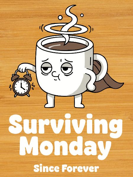 Monday Survival Coffee Mug Hero