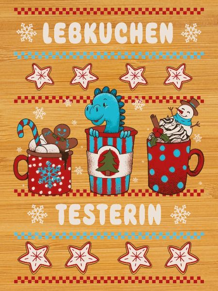 Christmas Gingerbread Tester with Dino