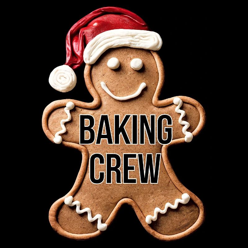 Baking Crew Gingerbread Man Christmas Baking