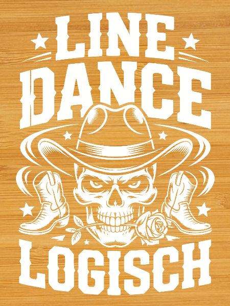 Line Dance Skull Cowboy