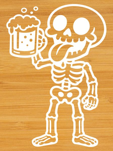 Skeleton Beer Funny