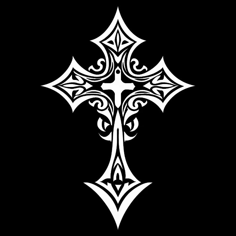 Croix tribale ornée