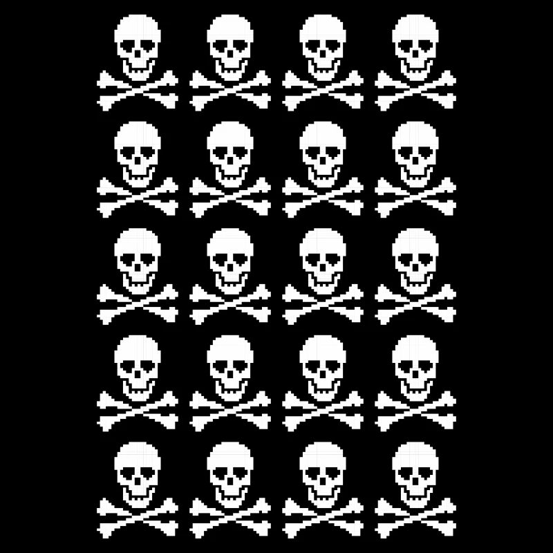 Skull & Crossbones Repeating Pattern