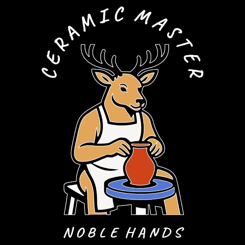 Ceramic Master Deer — Noble Hands