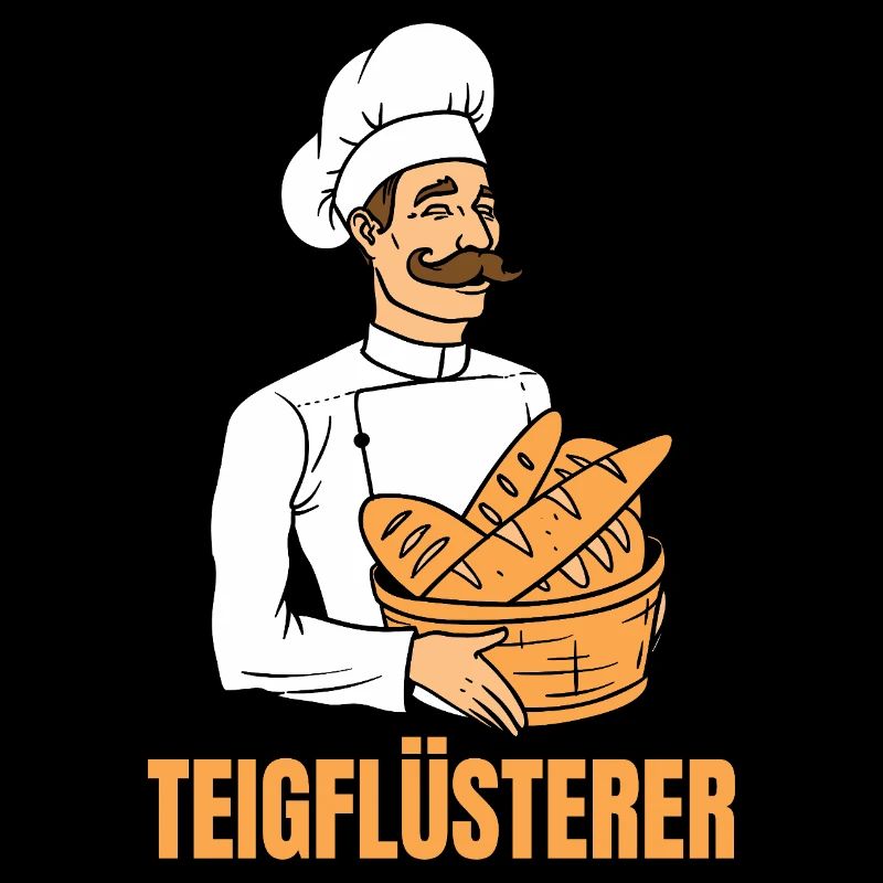 Bäcker Brotkorb Bäckermütze Teigflüsterer
