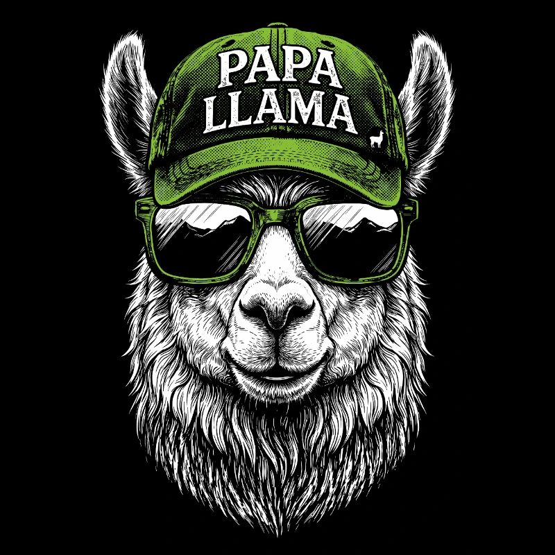 Conception de la casquette Papa Llama