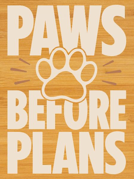 Paws Before Plans Hundeliebe