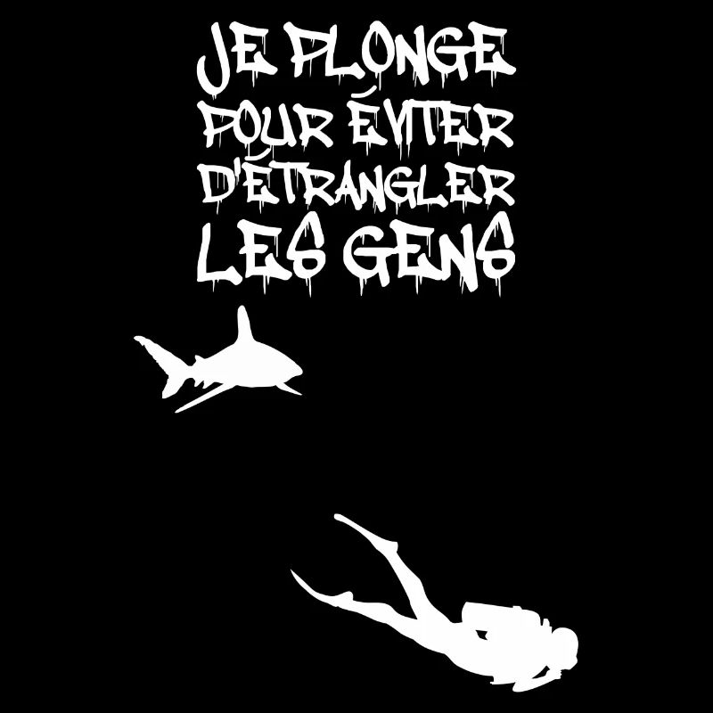 Je plonge pour éviter d'étrangler