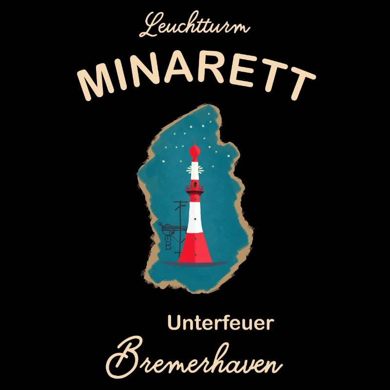 Bremerhaven, phare sous le feu, minaret,