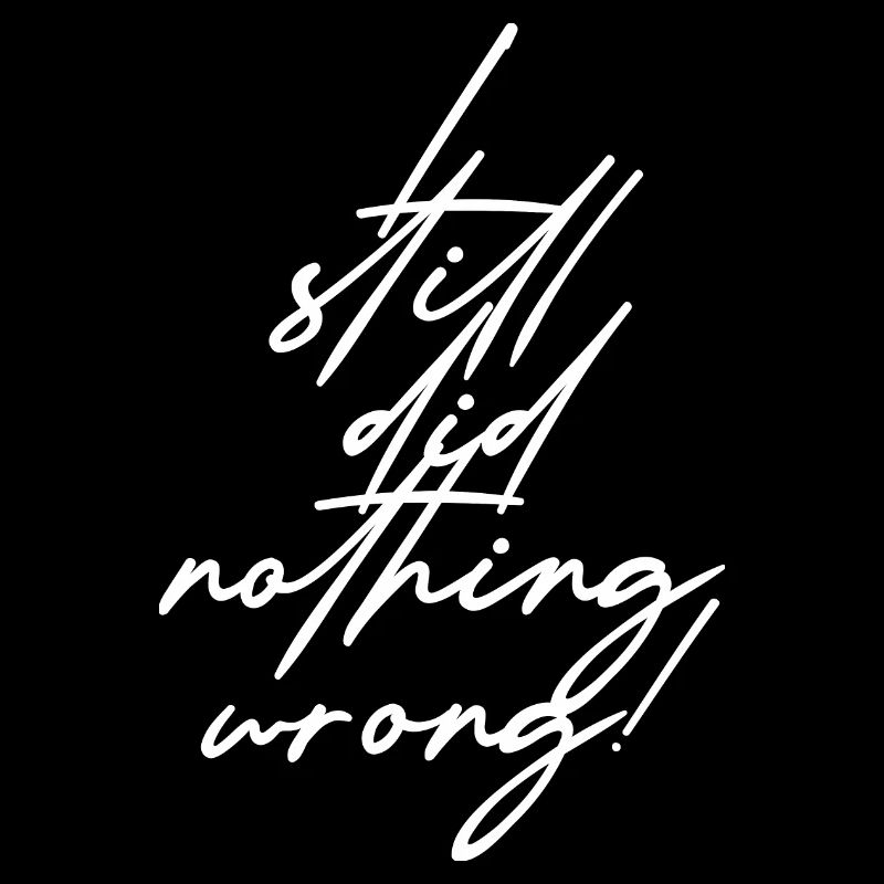 I still did nothing wrong!