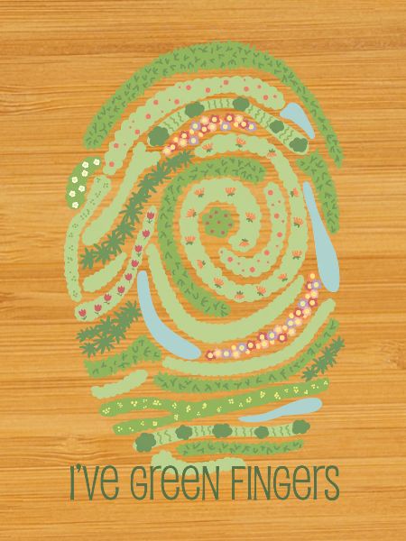 Empreinte digitale du jardin
