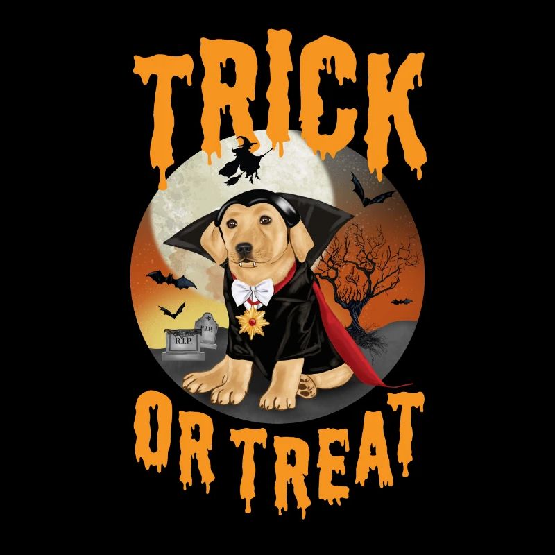 Drôle de truc ou de gâterie de conception d’Halloween