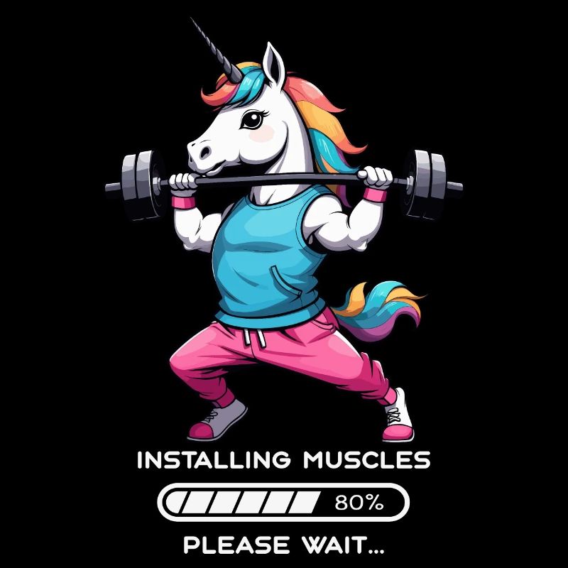 Bodybuilder Einhorn
