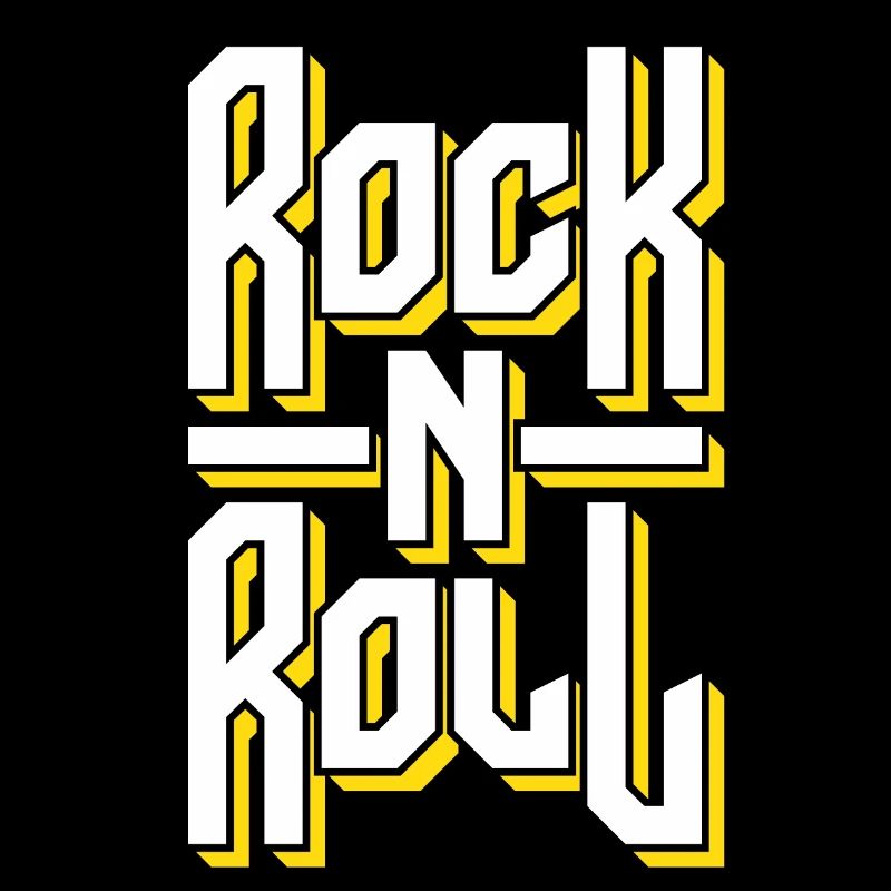 Conception typographique rock and roll audacieuse